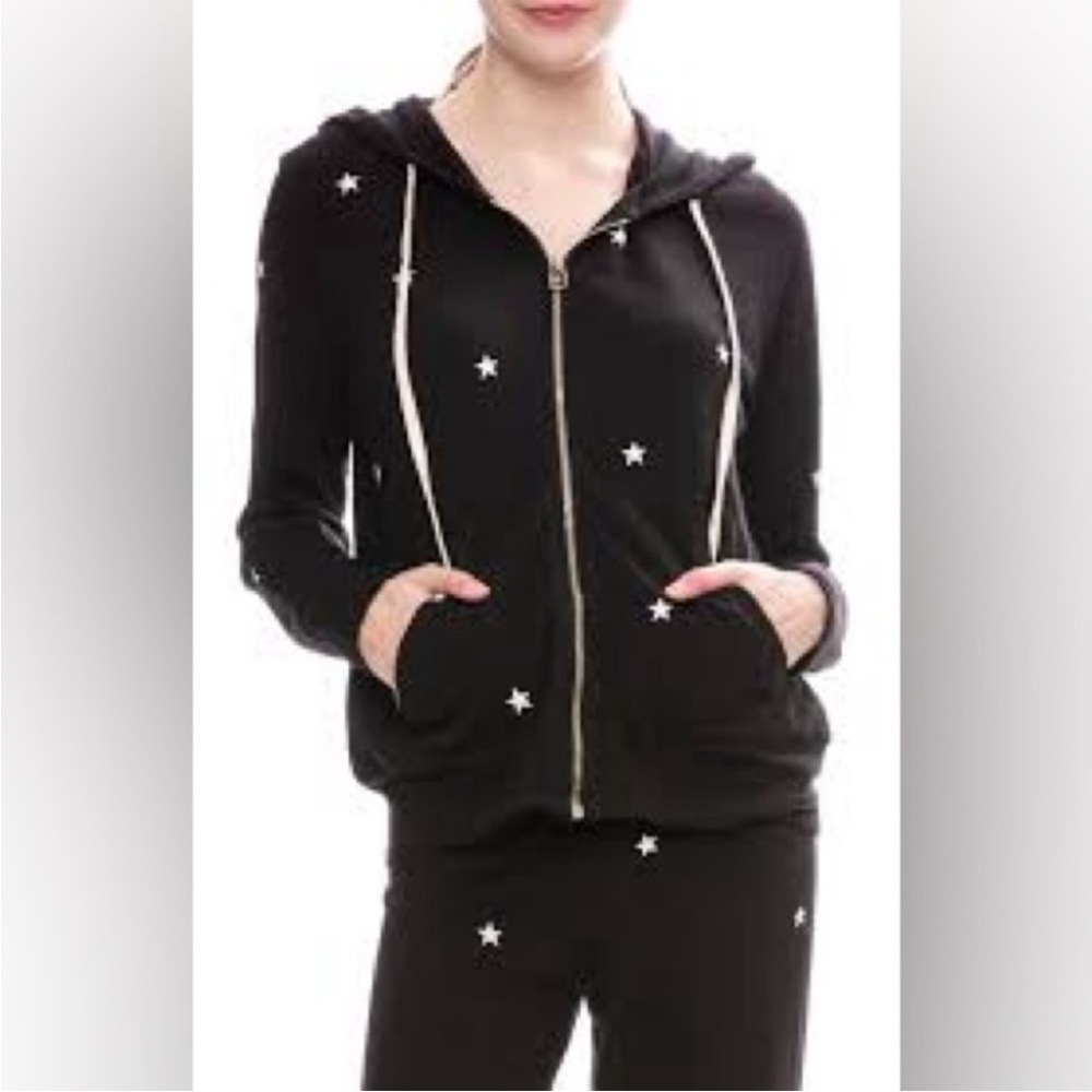 Sundry LittleStars ZIP Hoodie Black